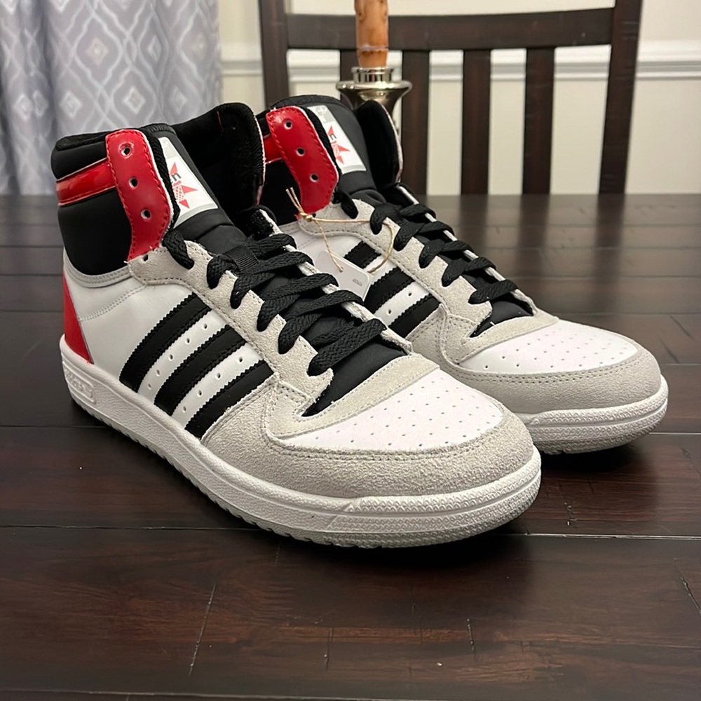 Adidas Top Ten RB Shoes Sneakers new grey black red FZ6197 Mens size 9.5
